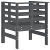 Puutarhatuolit 2 kpl harmaa 61,5x53x71 cm täysi mänty