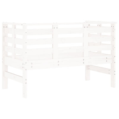 Valkoinen puutarhapenkki Cheptanaru 111,5x53x71cm (mänty)