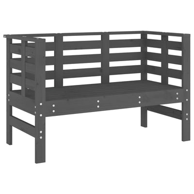 Puutarhapenkki harmaa 111,5x53x71 cm täysi mänty
