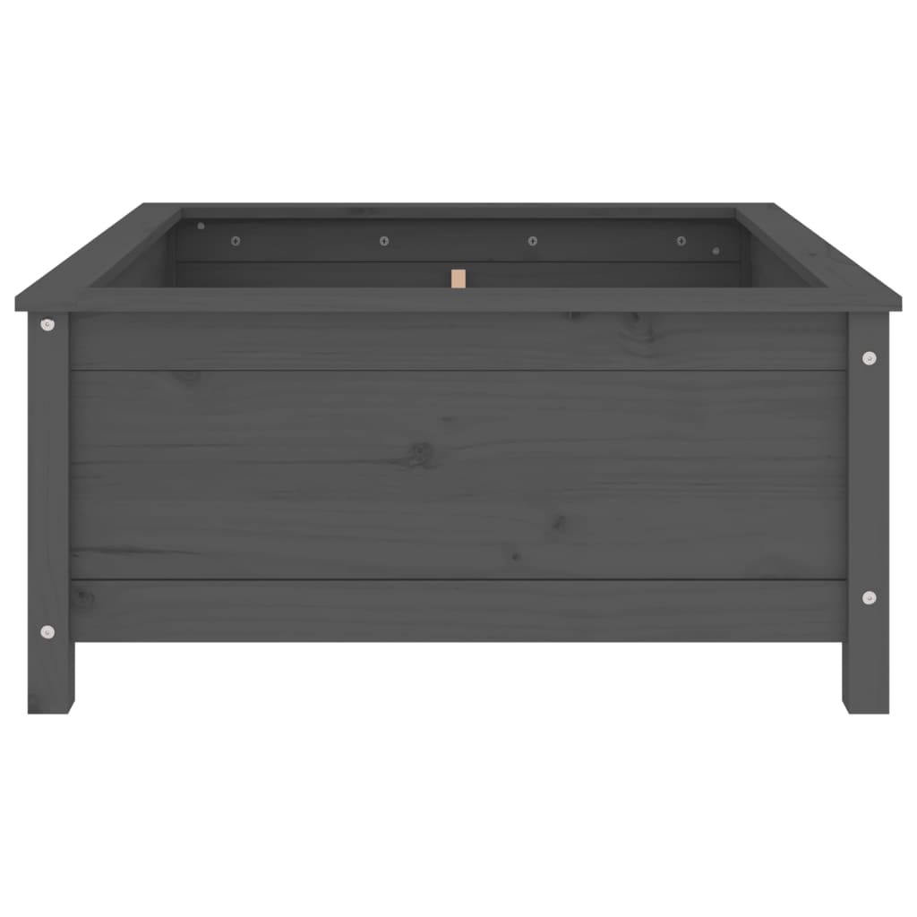 Harmaa kukkalaatikko Eclipse 82,5x82,5x39cm (mänty)