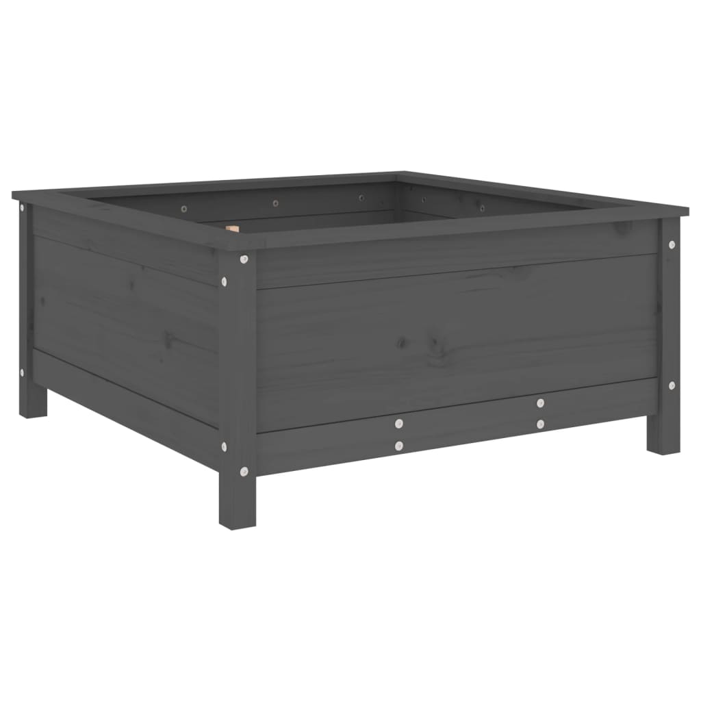 Harmaa kukkalaatikko Eclipse 82,5x82,5x39cm (mänty)