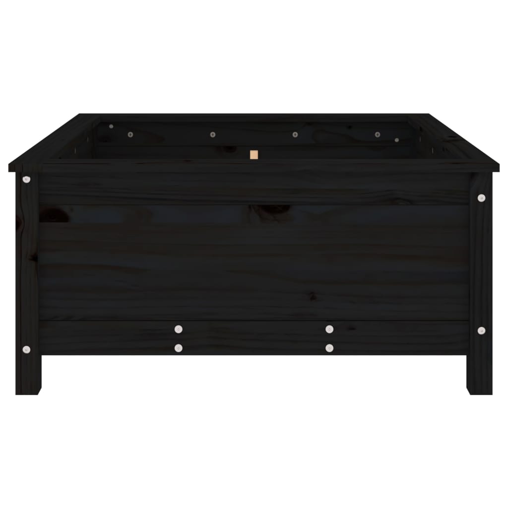 Musta kukkalaatikko Eclipse 82,5x82,5x39cm (mänty)
