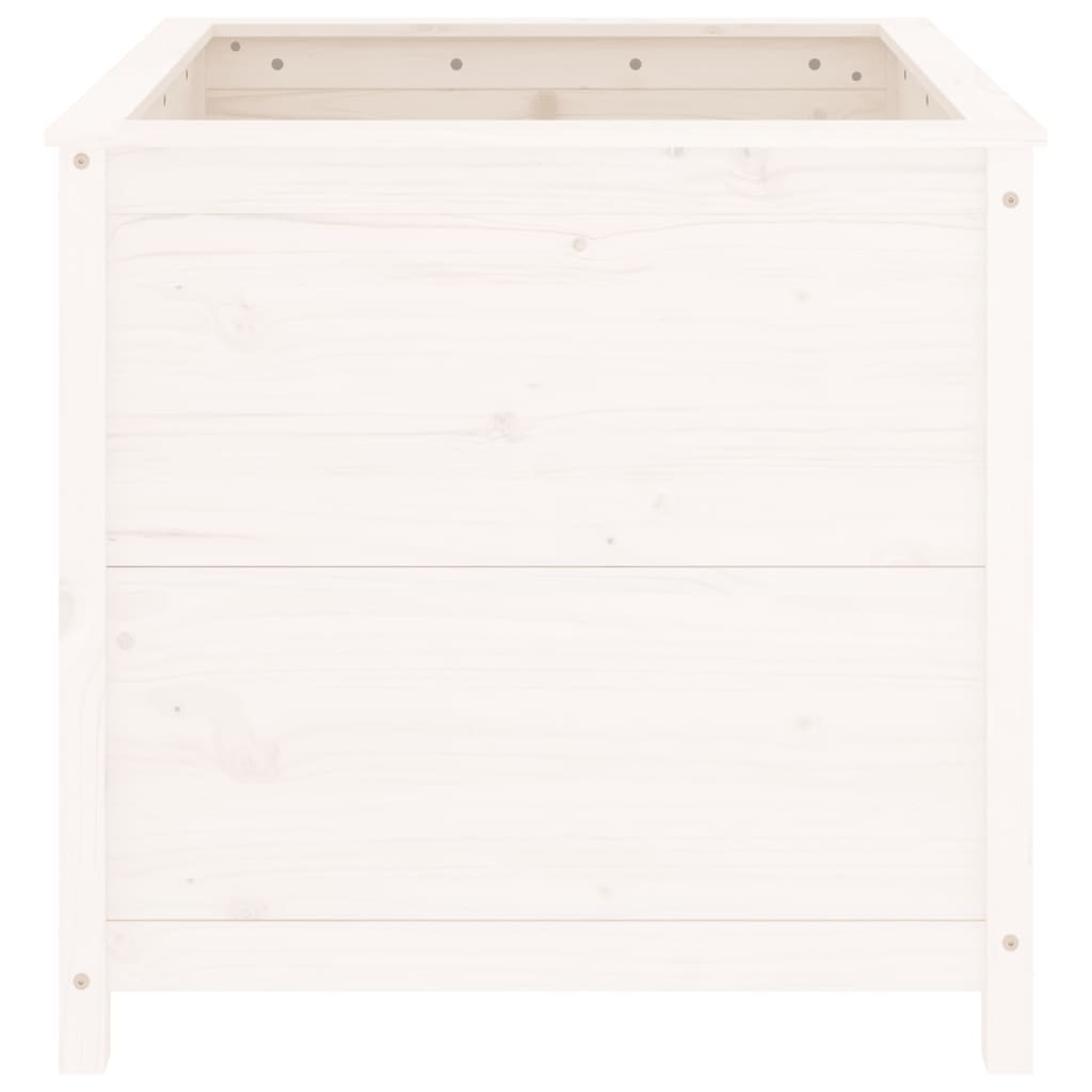 Valkoinen kukkalaatikko Eclipse 82,5x82,5x78cm (mänty)