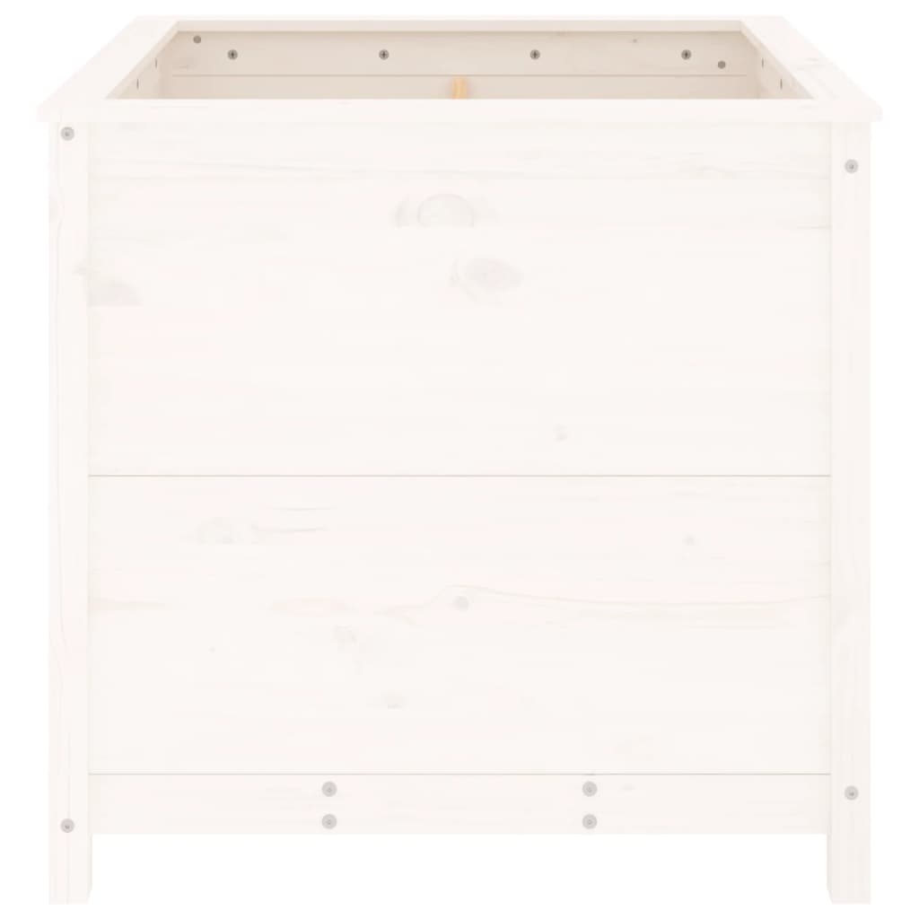 Valkoinen kukkalaatikko Eclipse 82,5x82,5x78cm (mänty)