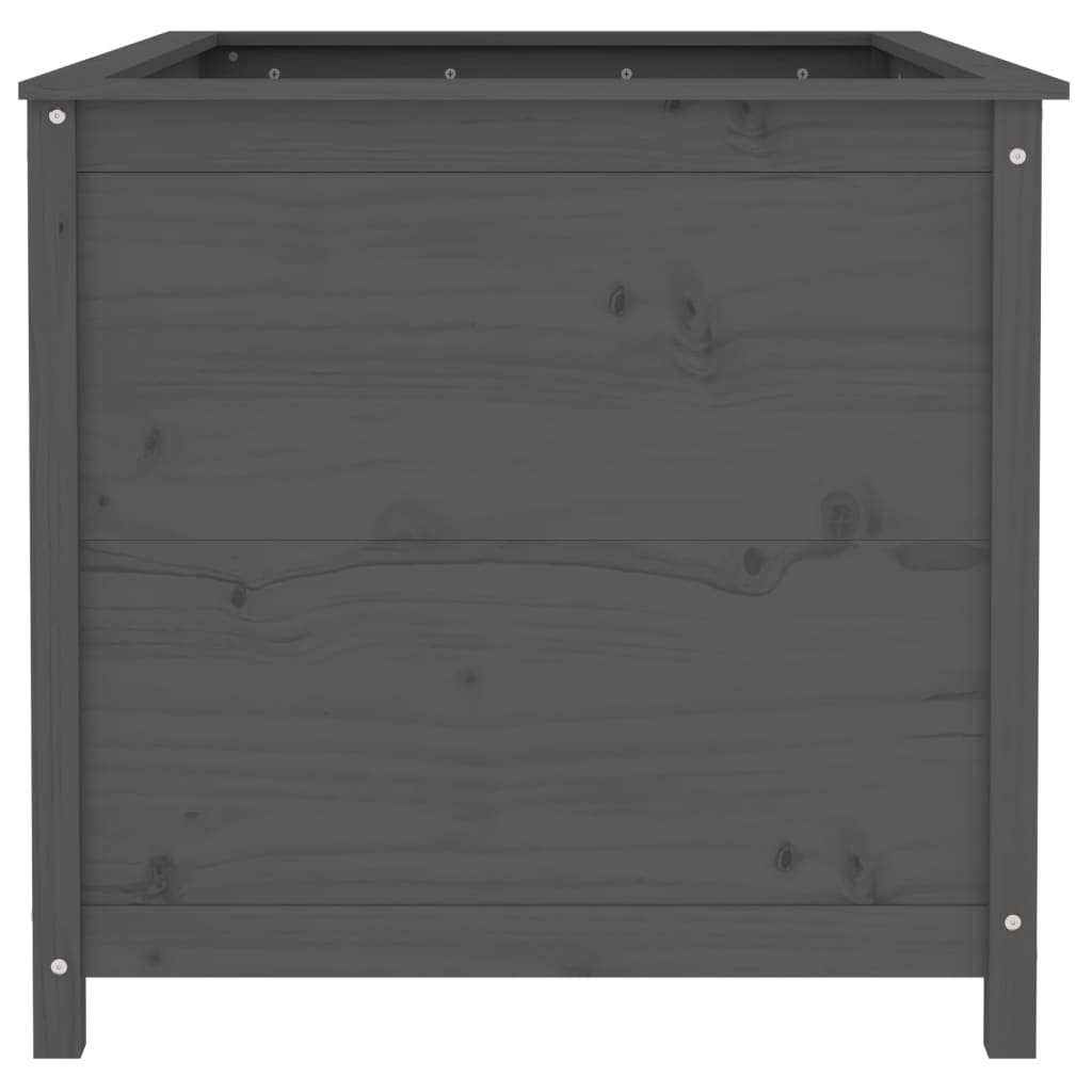 Harmaa korotettu kukkalaatikko Eclipse 119,5x82,5x78cm (mänty)