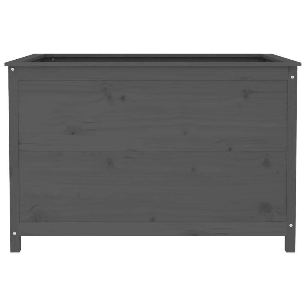 Harmaa korotettu kukkalaatikko Eclipse 119,5x82,5x78cm (mänty)