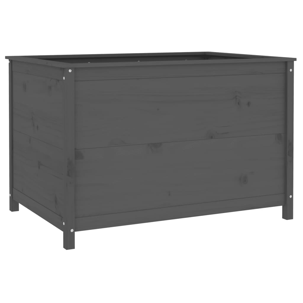 Harmaa korotettu kukkalaatikko Eclipse 119,5x82,5x78cm (mänty)