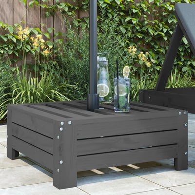 Harmaa aurinkovarjojalustan suoja Bedia (mänty)