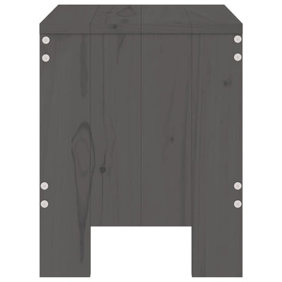 Puutarhajakkarat 2 kpl harmaa 40x36x45 cm täysi mänty