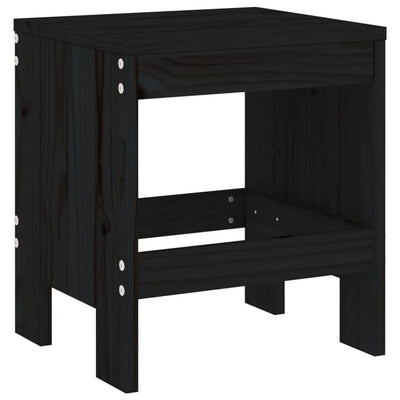 Puutarhajakkarat 2 kpl musta 40x36x45 cm täysi mänty