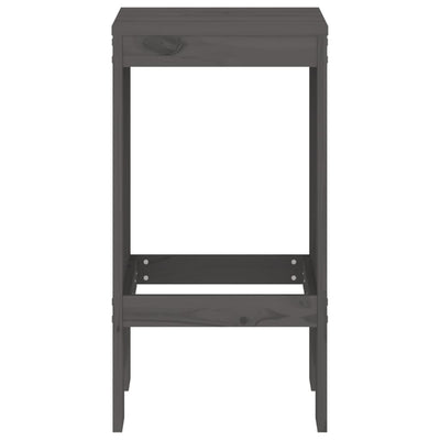 Baarijakkarat 2 kpl harmaa 40x36x75 cm täysi mänty