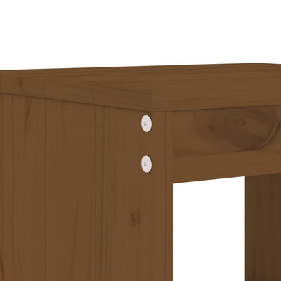 Baarijakkarat 2 kpl hunajanruskea 40x36x75 cm täysi mänty