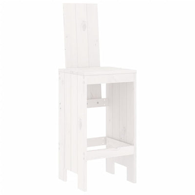 Baarijakkarat 2 kpl valkoinen 40x42x120 cm täysi mänty