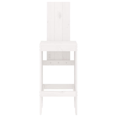 Baarijakkarat 2 kpl valkoinen 40x42x120 cm täysi mänty