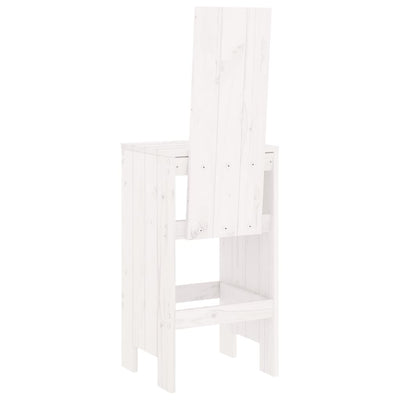 Baarijakkarat 2 kpl valkoinen 40x42x120 cm täysi mänty