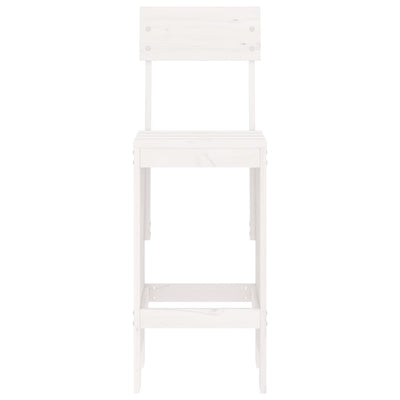 Baarijakkarat 2 kpl valkoinen 40x48,5x115,5 cm täysi mänty