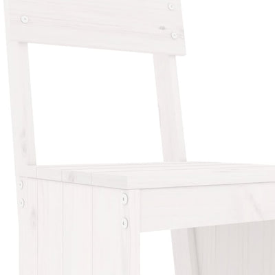 Baarijakkarat 2 kpl valkoinen 40x48,5x115,5 cm täysi mänty