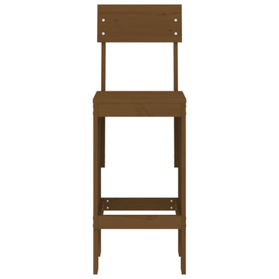 Baarijakkarat 2 kpl hunajanruskea 40x48,5x115,5 cm täysi mänty
