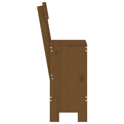 Baarijakkarat 2 kpl hunajanruskea 40x48,5x115,5 cm täysi mänty