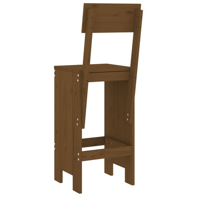 Baarijakkarat 2 kpl hunajanruskea 40x48,5x115,5 cm täysi mänty