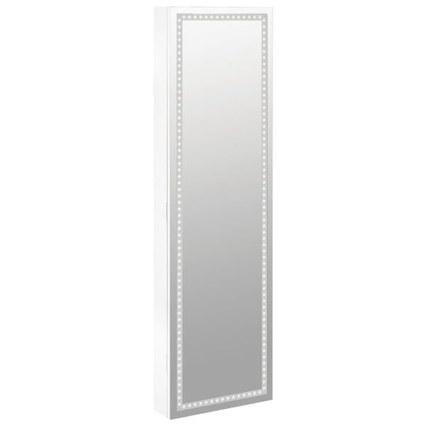 Valkoinen peilikorukaappi led-valoilla seinälle asennettava Tiberu
