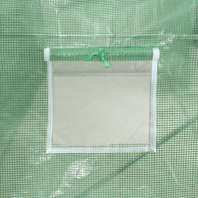 Kasvihuone teräsrungolla vihreä 6 m² 3x2x2 m