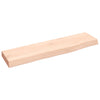 Seinähylly 40x10x2 cm käsittelemätön täysi tammi