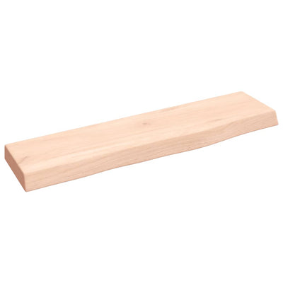 Seinähylly 40x10x2 cm käsittelemätön täysi tammi