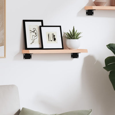 Seinähylly 40x10x2 cm käsittelemätön täysi tammi