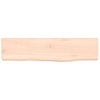 Seinähylly 40x10x2 cm käsittelemätön täysi tammi