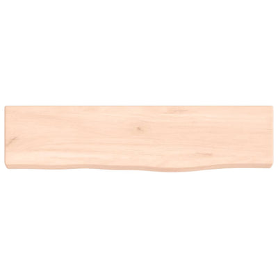 Seinähylly 40x10x2 cm käsittelemätön täysi tammi