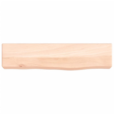 Seinähylly 40x10x6 cm käsittelemätön täysi tammi