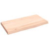 Seinähylly 40x20x2 cm käsittelemätön täysi tammi