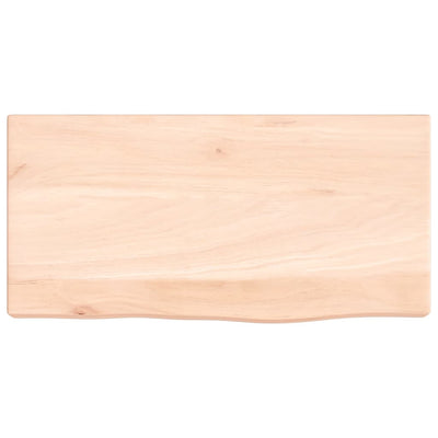 Seinähylly 40x20x4 cm käsittelemätön täysi tammi