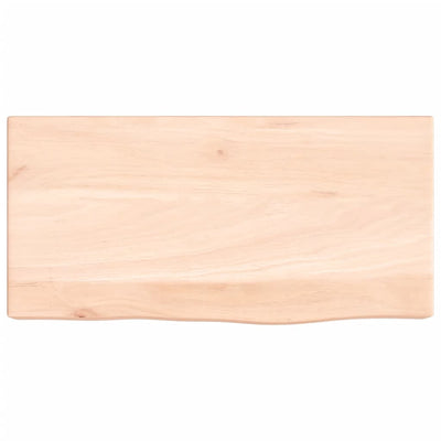 Seinähylly 40x20x6 cm käsittelemätön täysi tammi