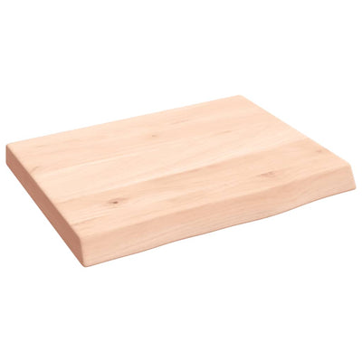 Seinähylly 40x30x(2-4) cm käsittelemätön täysi tammi
