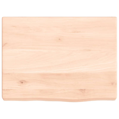 Seinähylly 40x30x(2-4) cm käsittelemätön täysi tammi