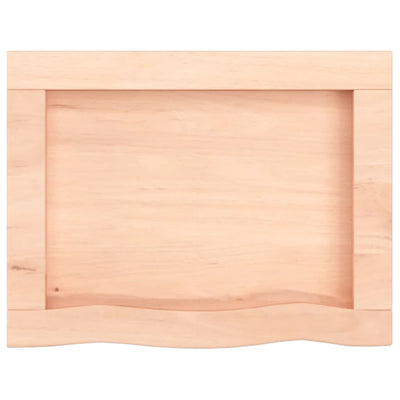 Seinähylly 40x30x(2-4) cm käsittelemätön täysi tammi