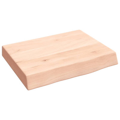 Seinähylly 40x30x(2-6) cm käsittelemätön täysi tammi