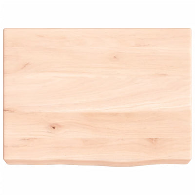 Seinähylly 40x30x(2-6) cm käsittelemätön täysi tammi