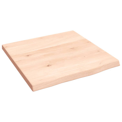 Seinähylly 40x40x2 cm käsittelemätön täysi tammi