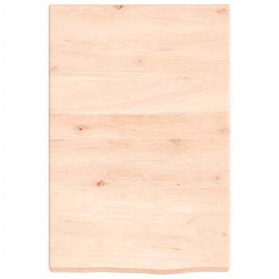 Seinähylly 40x60x(2-4) cm käsittelemätön täysi tammi
