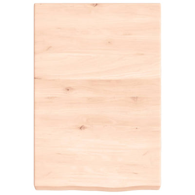 Seinähylly 40x60x(2-6) cm käsittelemätön täysi tammi