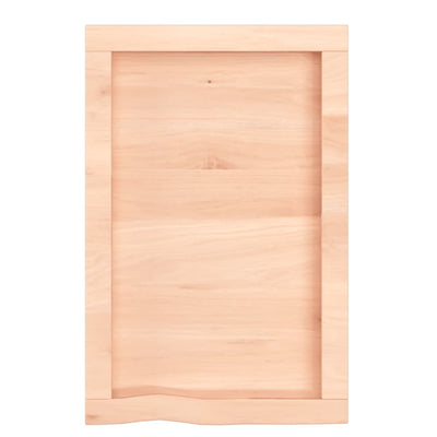 Seinähylly 40x60x(2-6) cm käsittelemätön täysi tammi