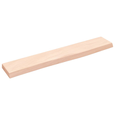 Seinähylly 60x10x2 cm käsittelemätön täysi tammi