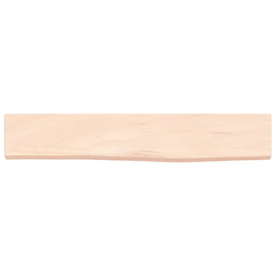 Seinähylly 60x10x2 cm käsittelemätön täysi tammi