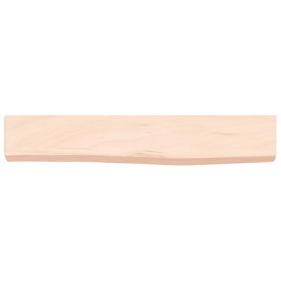 Seinähylly 60x10x4 cm käsittelemätön täysi tammi