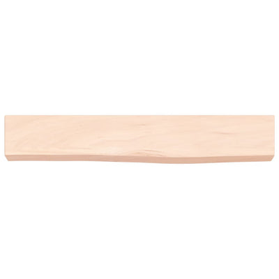 Seinähylly 60x10x6 cm käsittelemätön täysi tammi