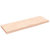 Seinähylly 60x20x2 cm käsittelemätön täysi tammi