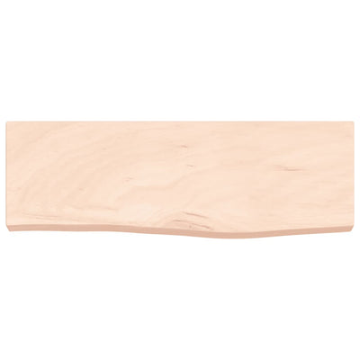 Seinähylly 60x20x4 cm käsittelemätön täysi tammi